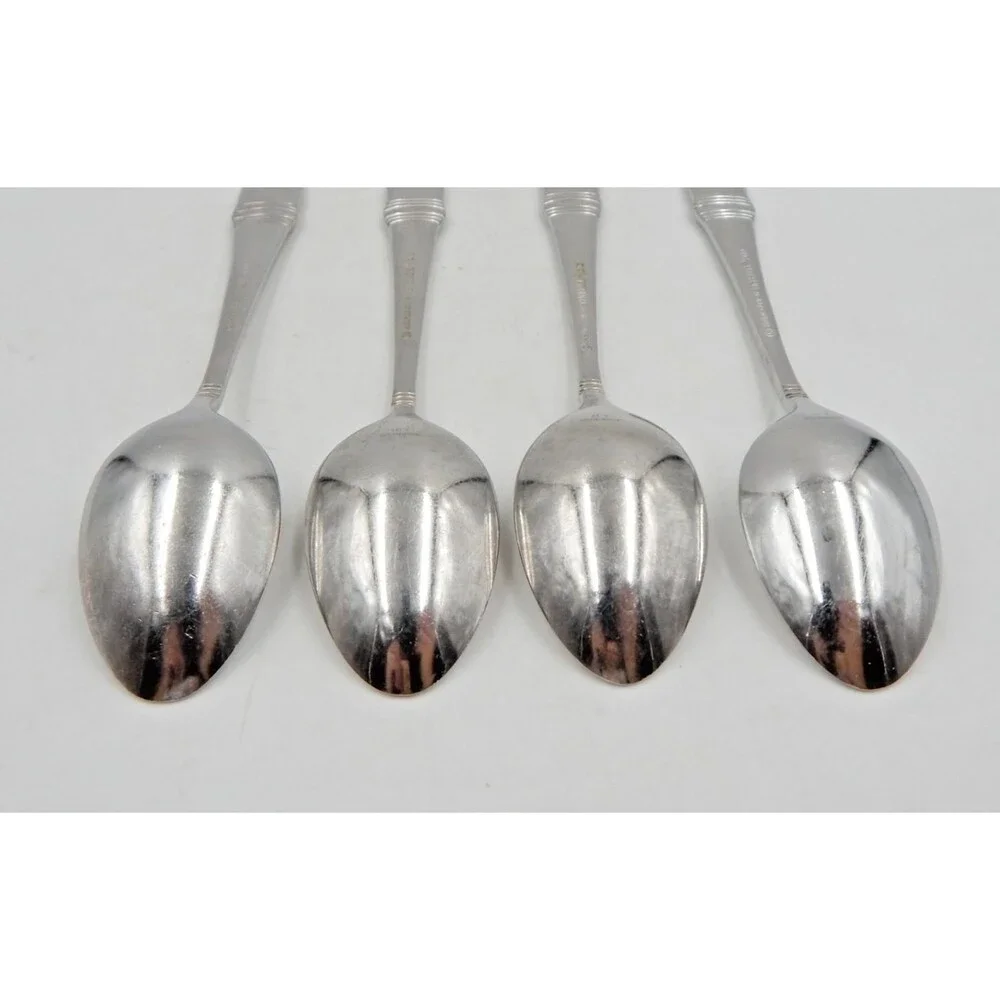 Oneida ASTRAGAL Heirloom 18/10 Oval Teaspoon 6 Inch Flatware Set of 4